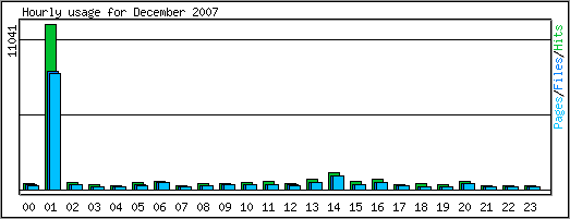 Hourly usage